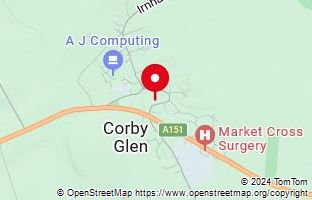 Map of Corby Glen